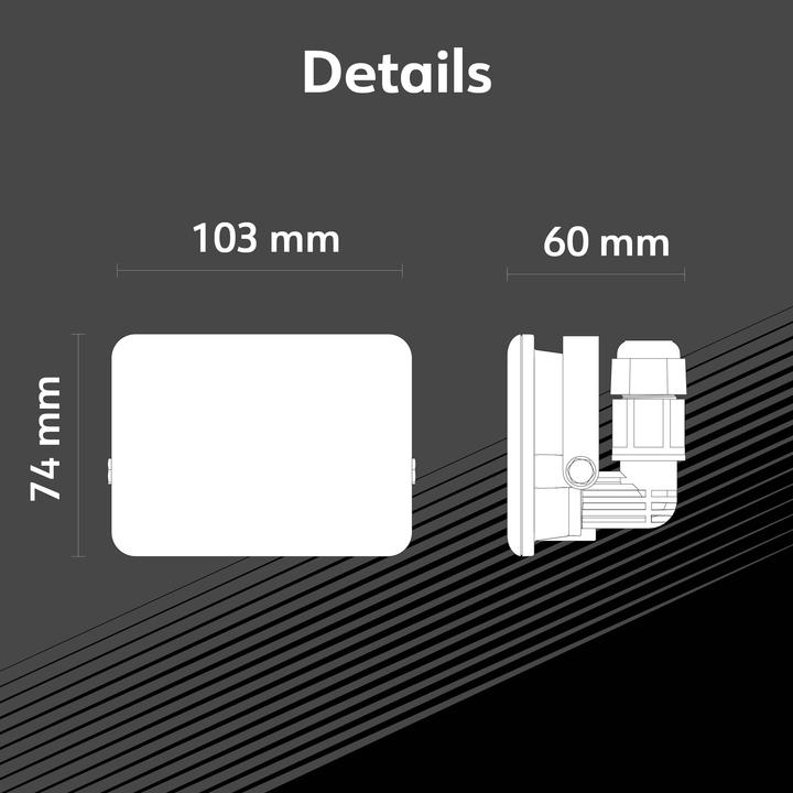 Image du produit Müller Licht Müller-Licht Orlando 21600069 LED-Aussenstrahler 10 W Neutralweiss (1100 lm, IP65)