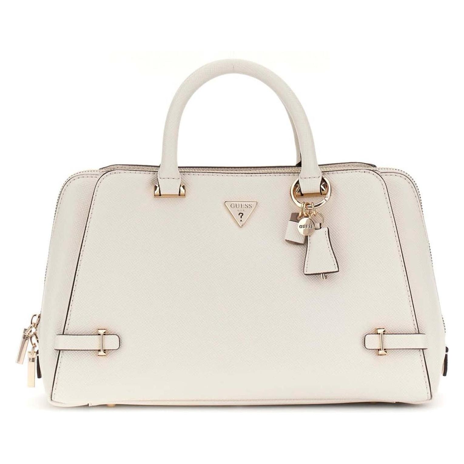Guess, Damen, Handtasche, Rosalba Girlfriend Satchel, Beige