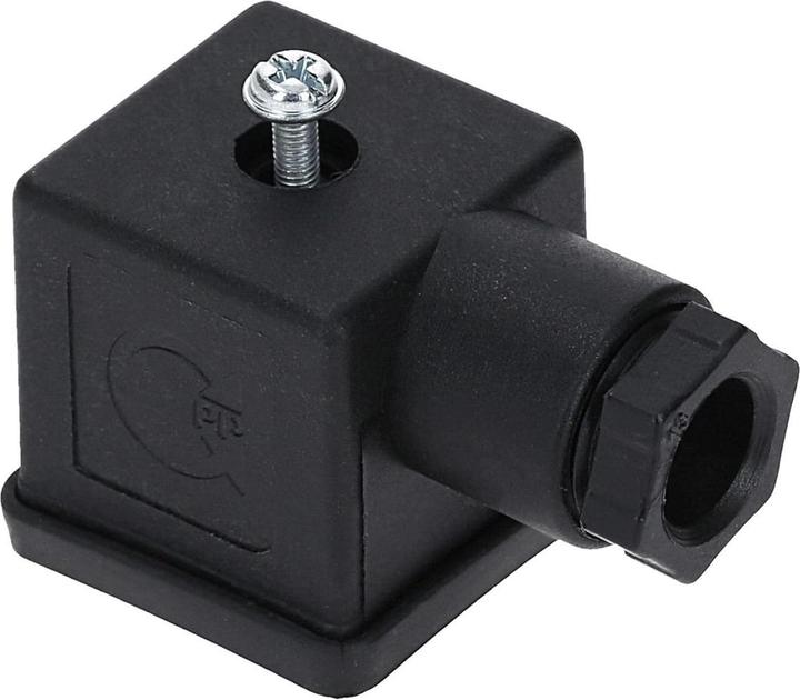 Produktbild Kalitec 5 Stück Ventilstecker Bauform A schwarz 3 polig I Kontaktfläche 27 x 27 mm² I PG9 I Kontaktt