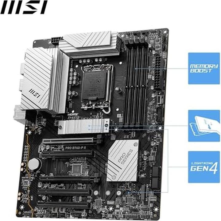 Productafbeelding MSI PRO B760-P II (LGA 1700, Intel B760, ATX)