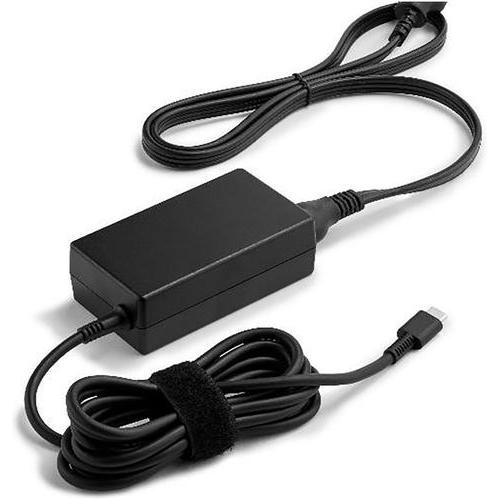 HP 1P3K6AA 65W USB-C LC AC Power Adapter, Schwarz (65 W), Notebook Netzteil, Schwarz