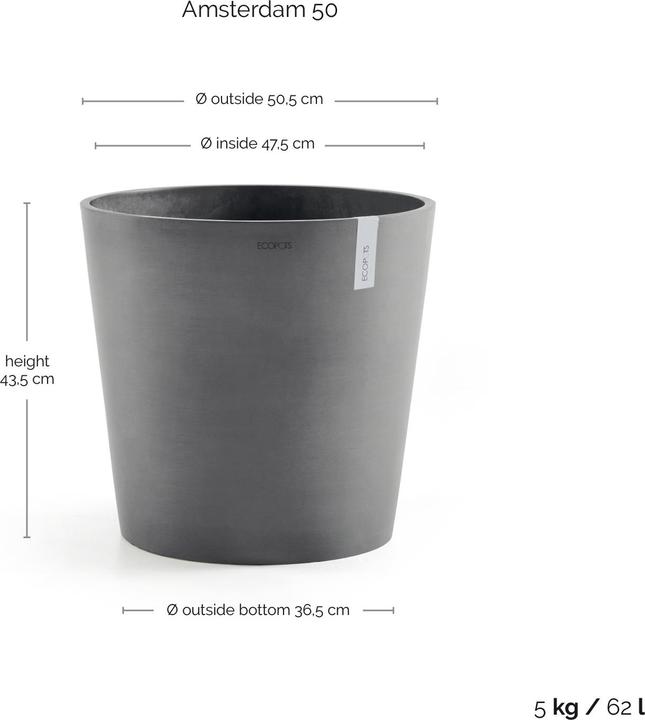 Produktbild Ecopots Amsterdam (50 x 44 cm)