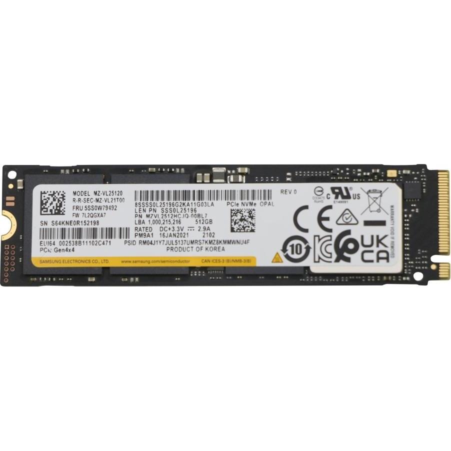 Lenovo SSD M.2 2280PCIe NVMe (512 GB, M.2 2280), SSD