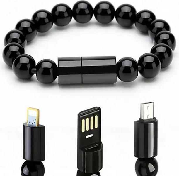 Immagine prodotto PhoneLook Elegante bracciale di perle Cavo di ricarica 2 in 1 con porta USB-C integrata (USB 3.2 Gen 1)