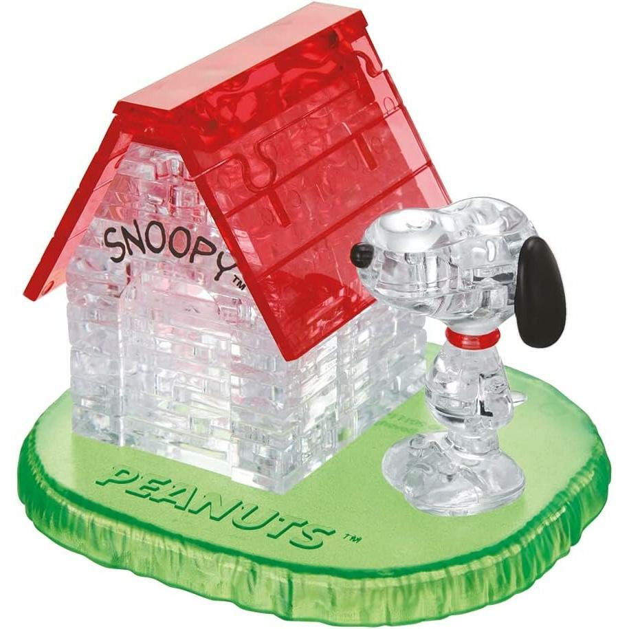 HCM Kinzel HCM59133 - Crystal Puzzle: 3D Snoopy House - 50 Teile (DE, EN), ab 14 Jahren (50 Teile)