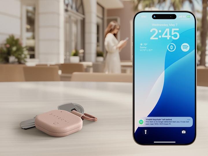 Actual product image Satechi FindAll SchlÃ¼sselanhÃ¤nger aus veganem Leder