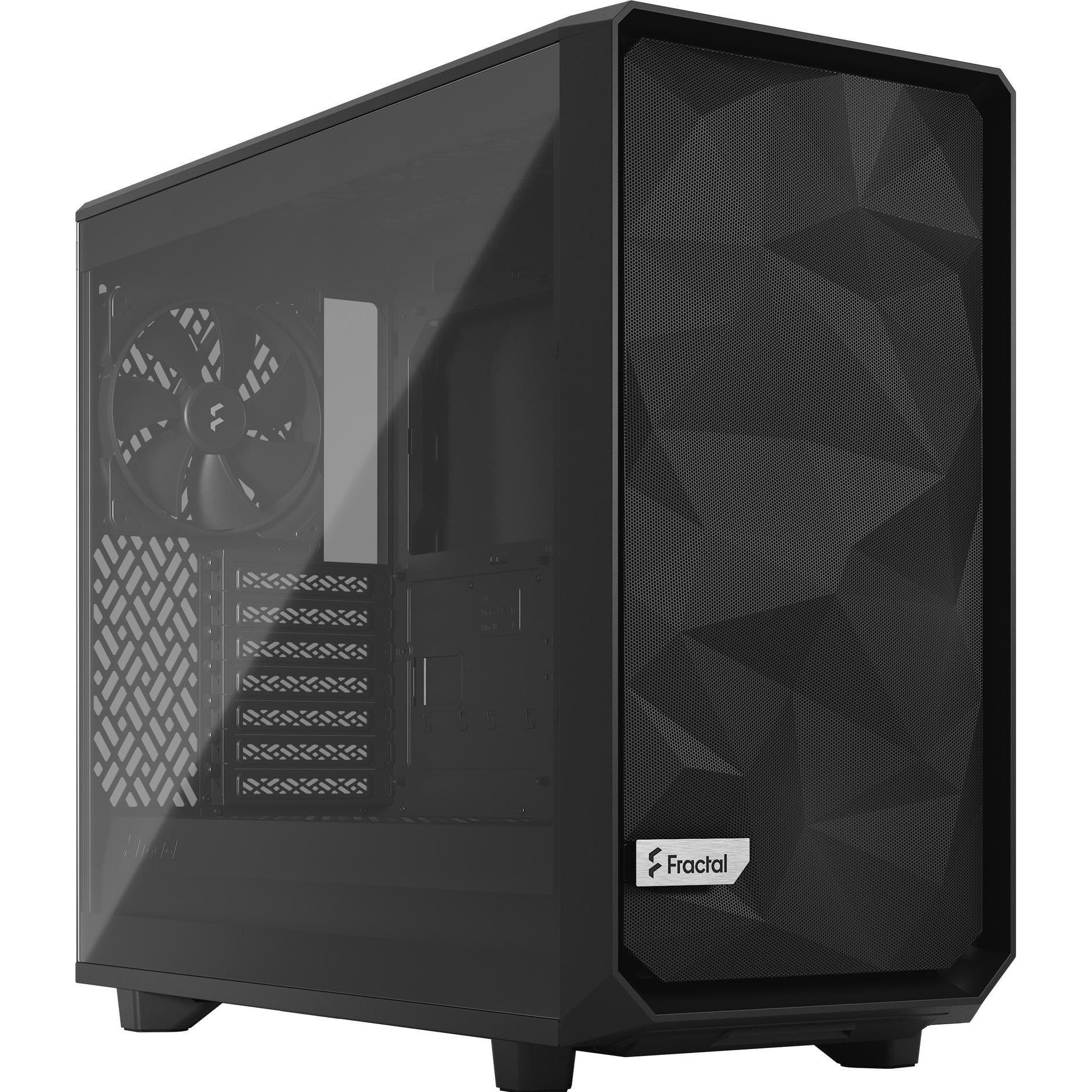 Fractal Meshify 2 Lite (ATX, mATX, Mini-ITX, E-ATX), PC Gehäuse, Schwarz