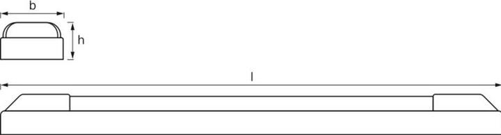 Actual product image Osram LED POWER BATTEN 600 mm 25 W 4000 K (2500 lm)