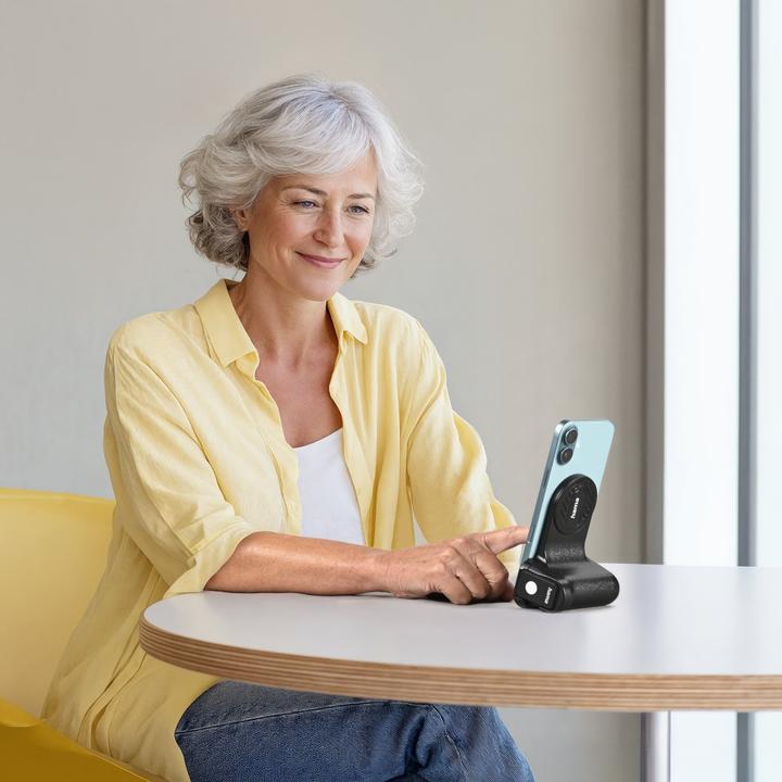 Actual product image Hama Kameragriff "MagGrip" für Handy, Haltegriff magnetisch, Fernauslöser, 1/4"