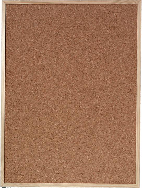 Actual product image Herlitz Pinboard cork cork board 60x80cm with natural wood frame (Bulletin board, 60 x 80 cm)