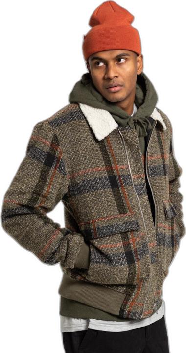 Produktbild Revolution gesteppte, karierte fliegerjacke mit gerippten details (XL)