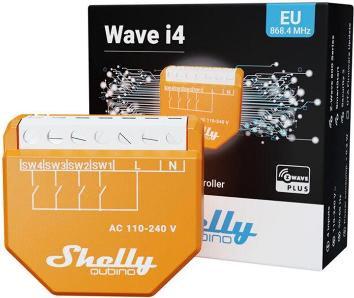 Actual product image Shelly Qubino Wave i4 (Switch actuator)