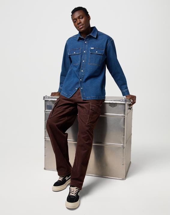 Immagine prodotto Wrangler Overhemd, Retro Blue., XXL (XXL)