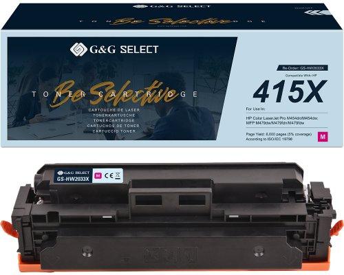 Produktbild G&G Toner ersetzt HP 415X Kompatibel Magenta W2033X GS-HW2033X(415X) (M)