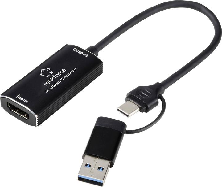 Actual product image Renkforce RF-4KVC-100 Video Capture System USB Plug and Play (Mac)
