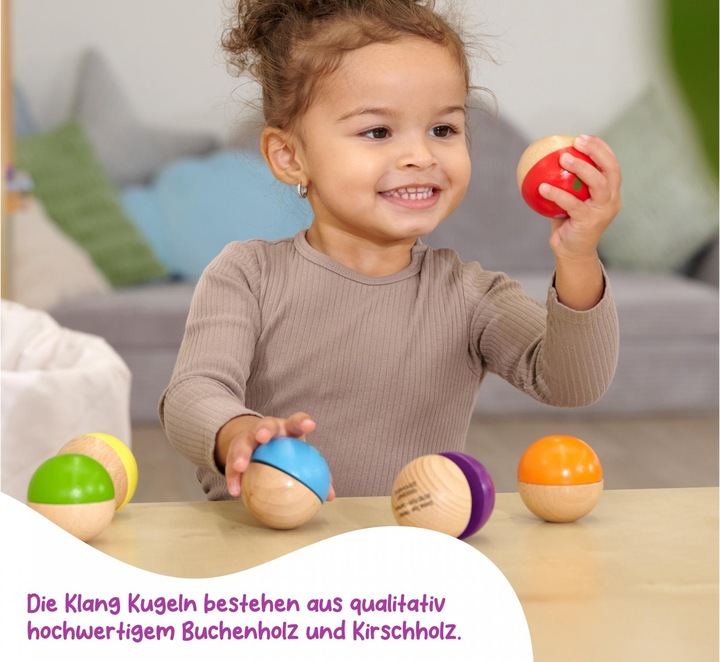 Actual product image Eichhorn Houten Muziekballen, 6st. (German)