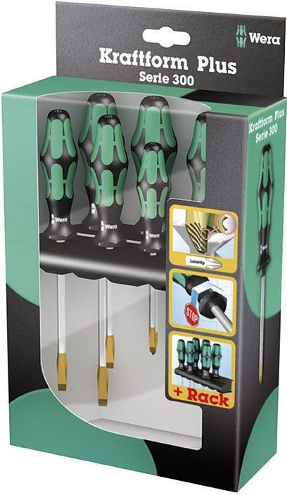 Produktbild Wera 334/355 SK/6 Rack (Pozidriv-Kreuzschlitz (PZ), Schlitzschrauben)