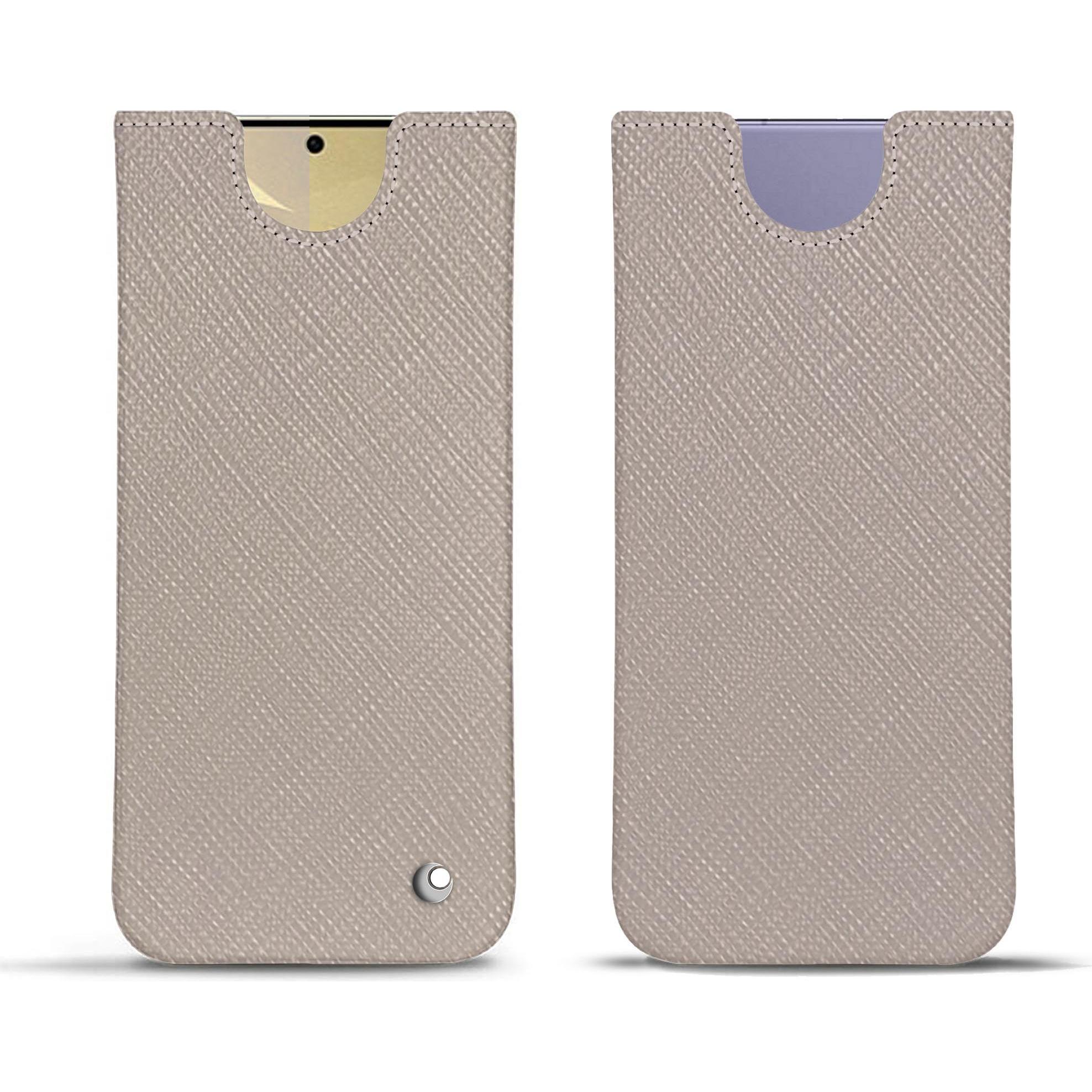 Noreve Lederschutzhülle (Samsung Galaxy S24+), Smartphone Hülle, Beige