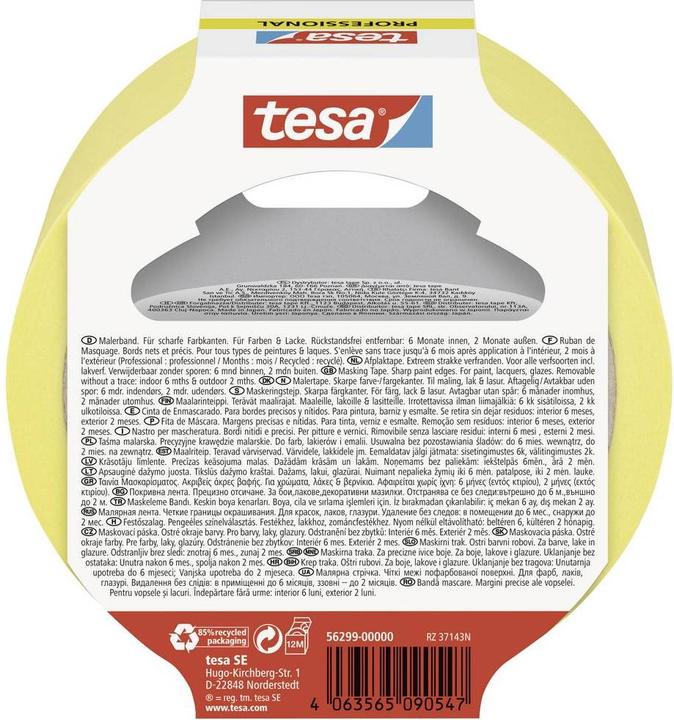 Actual product image tesa Malerkrepp PROFESSIONAL, Malerband für besonders präzises Abkleben (30 mm)