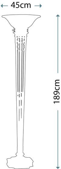 Immagine prodotto Elstead Lighting Lampada da terra Opera E27 Firenze oro (E27)