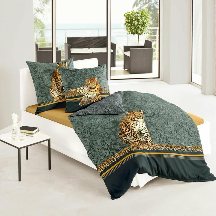 Image du produit Traumschlaf Léopard (Set de linge de lit, 135x200 cm + 80x80 cm)