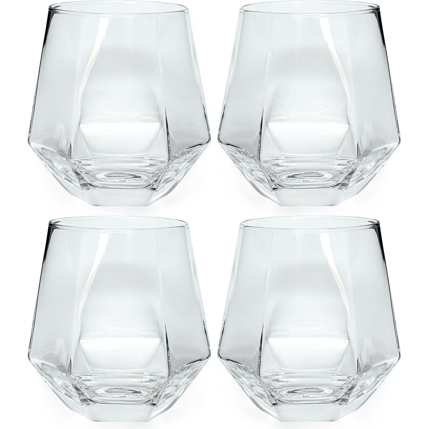 Intirilife Trinkglas Set 240 ml Spülmaschinengeeignet, Trinkgläser, Transparent