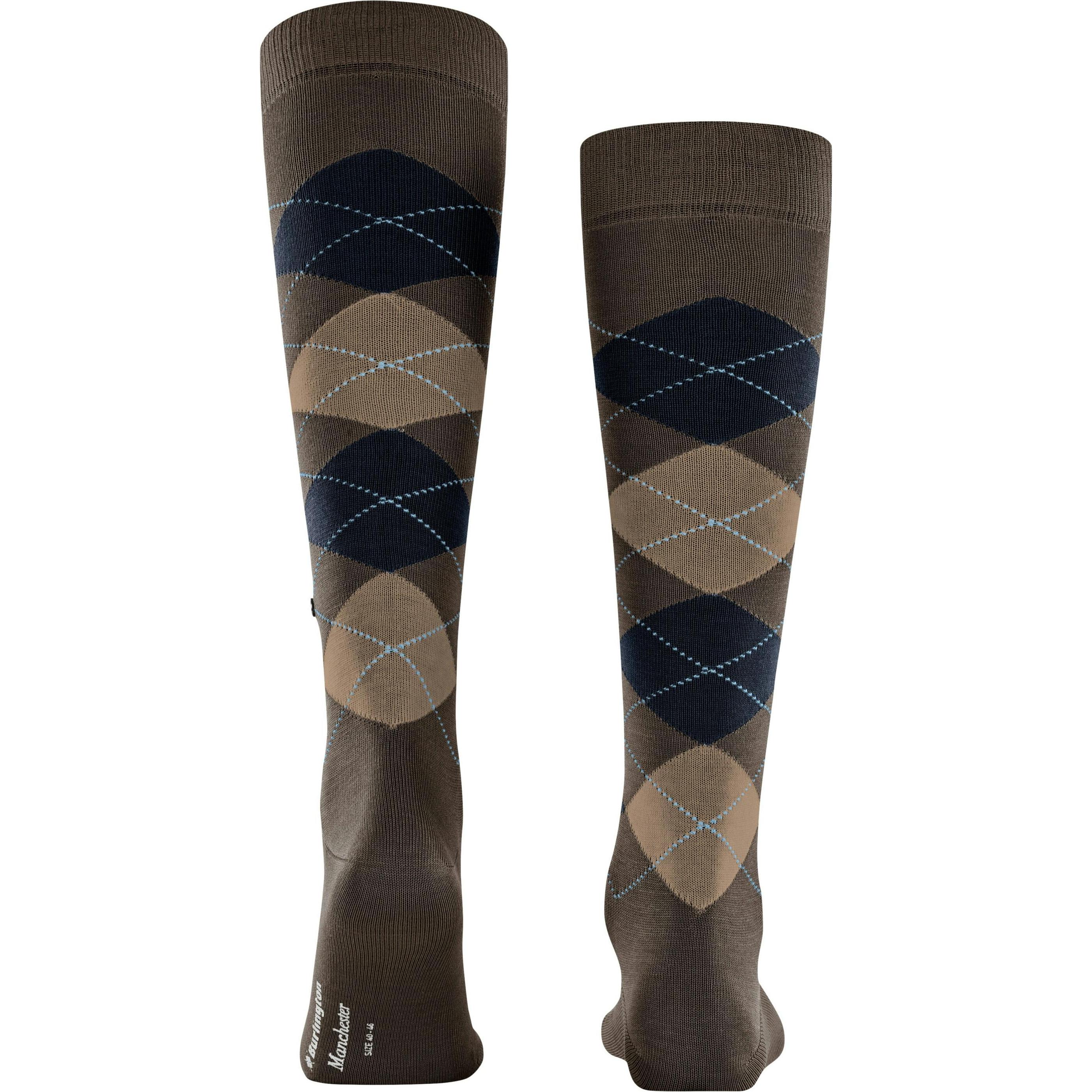 Thumbnail - Burlington, Herren, Socken, Manchester, Braun, (Einzelpack, 40 - 46)