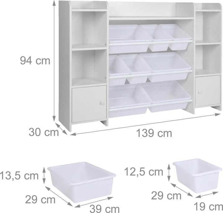 Actual product image Relaxdays Kinderregal gross mit Boxen