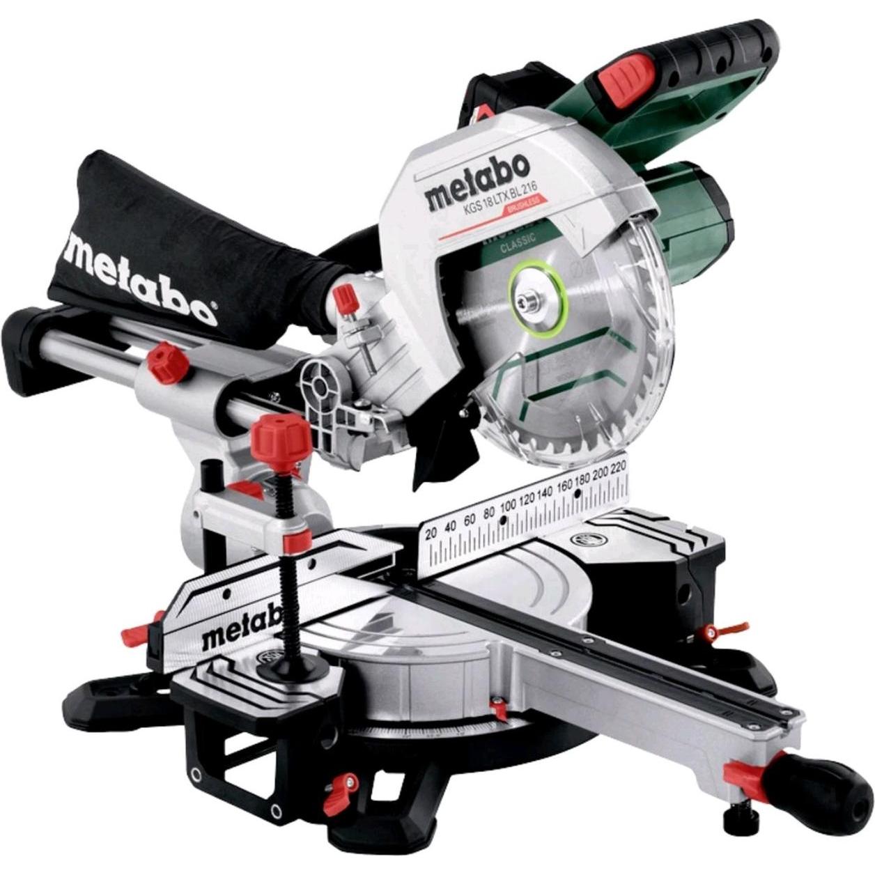 Metabo, Kappsäge + Gehrungssäge, KGS 18 LTX BL 216