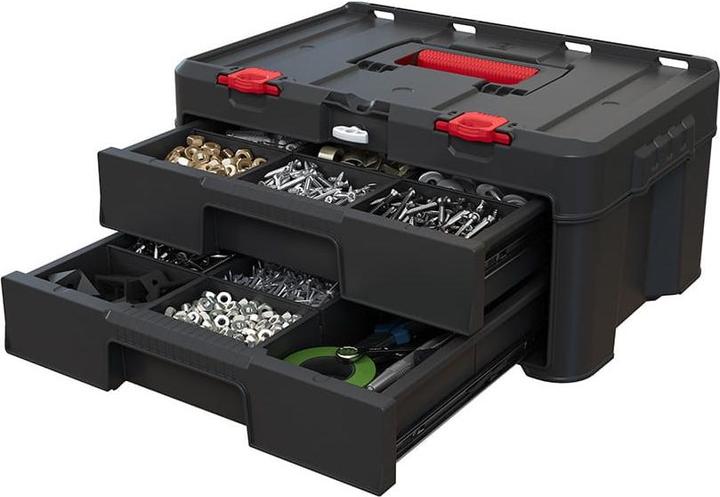 Actual product image Keter case with 2 drawers