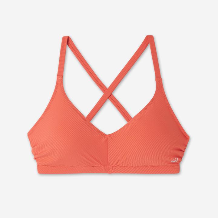 Produktbild Nabaiji Sportbikini Oberteil Damen strukturiert - Lila Simy terracotta