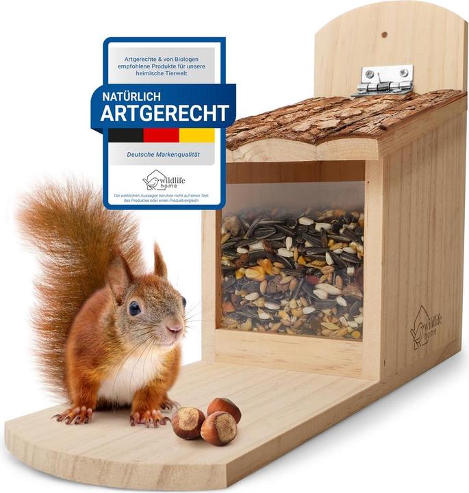Produktbild Wildlife home Eichhörnchen Futterhaus mit Rindendach