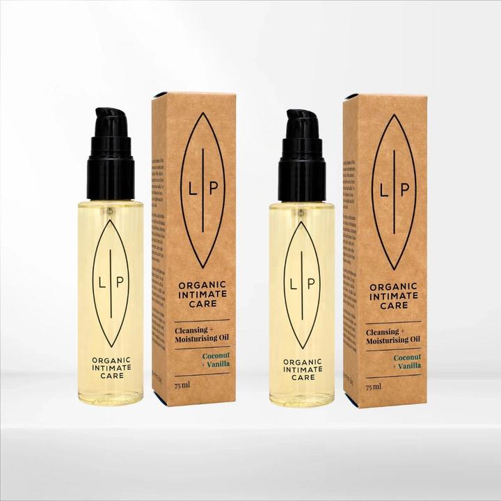 Actual product image Lip Intimate Care Reinigendes und pflegendes Intimöl Kokosnuss & Vanille Duo (150 ml, Intimate oil)