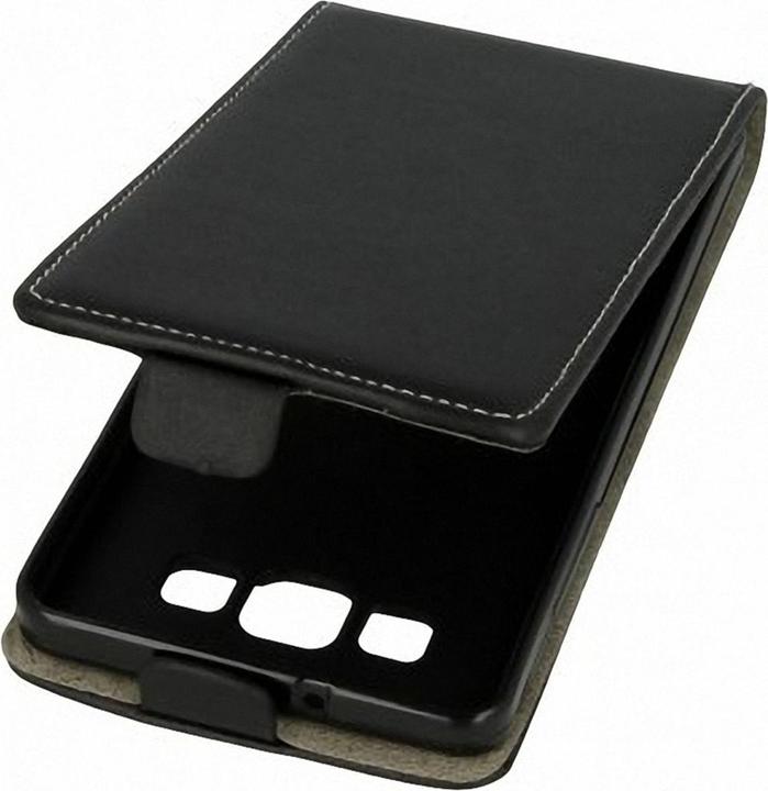 Actual product image König Design Flip Protective Mobile Case LG G4 Stylus Black Leather Imitation Slim Flex Shell New (G4 Stylus)