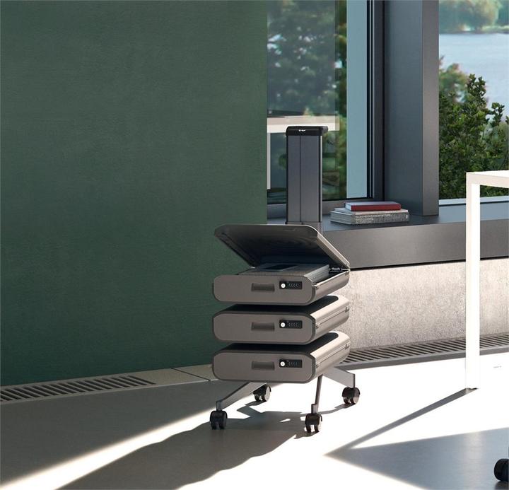 Produktbild Sigel Multifunktionswagen Office Caddy einseitg, Dunkelgrau