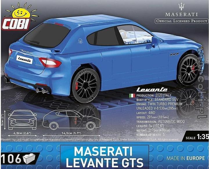Actual product image Cobi Maserati Levante GTS pads