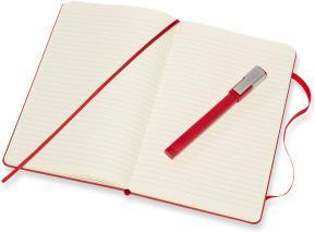 Produktbild Moleskine Set Notizbuch, Large/A5, scharlachrot + Kugelschreiber (A5, Gepunktet, Harter Einband)