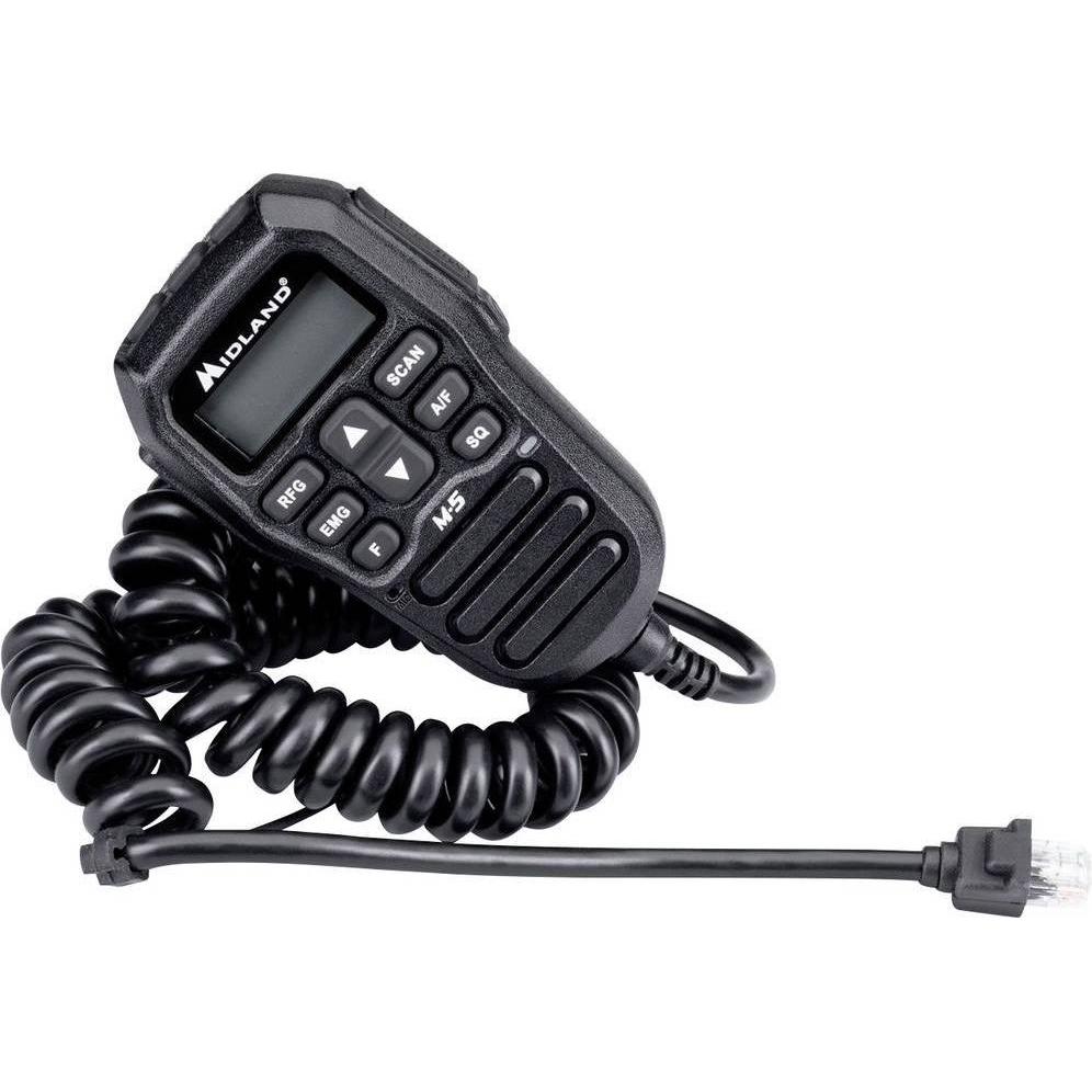 Albrecht Microfono Midland M-5 CB con display e numerosi tasti funzione, Walkie talkie