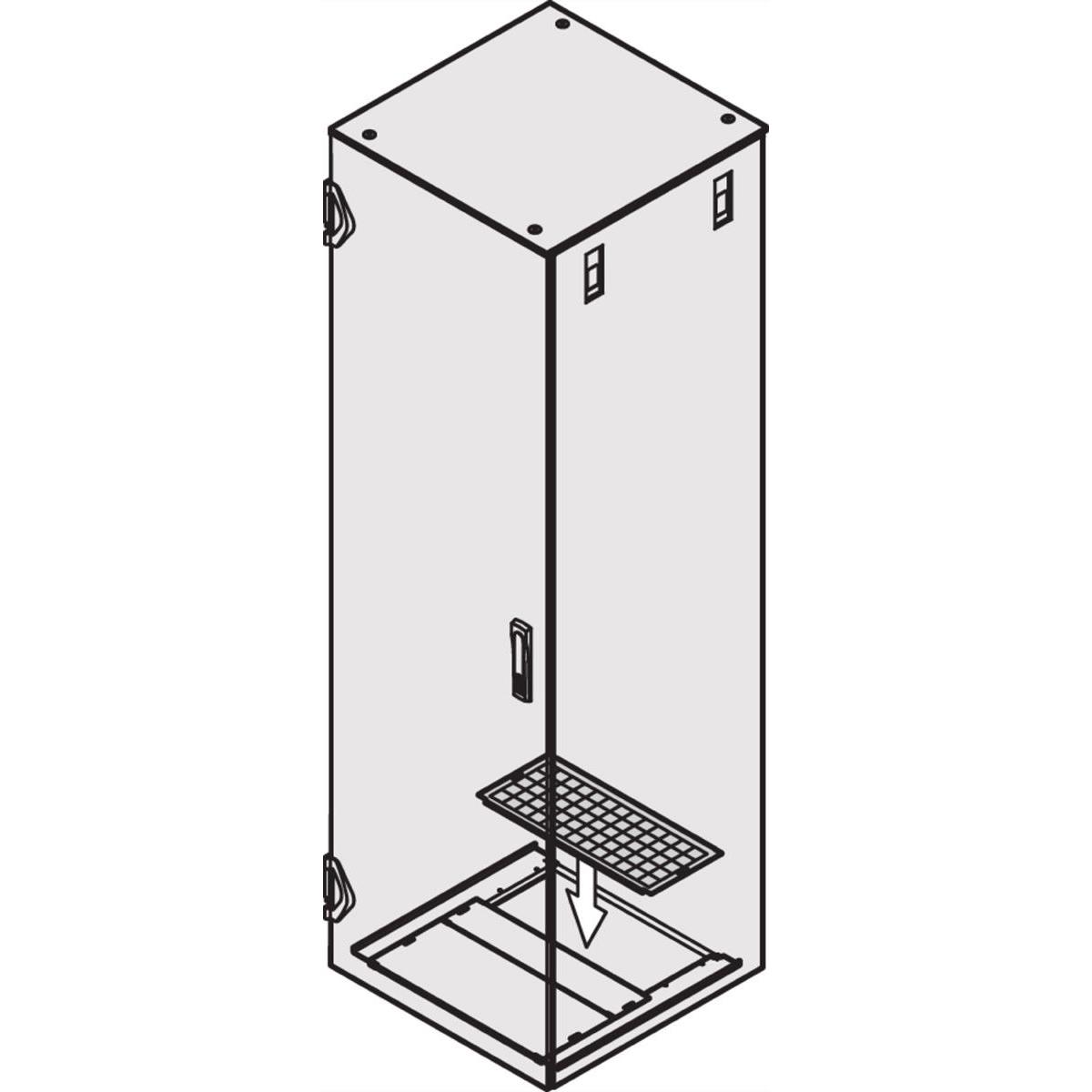 Schroff Kit Filtro Piastra Di Base, Accessori per armadio rack, Grigio