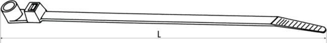 Actual product image HellermannTyton Cable tie T30MR 160x3,5mm (Plastic cable ties, 160 mm, 100 pcs.)