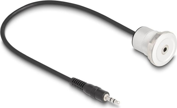 Produktbild Delock Klinke 3,5 mm 3 Pin Einbaubuchse mit Kabelpeitsche St (0.30 m, Verlängerung)