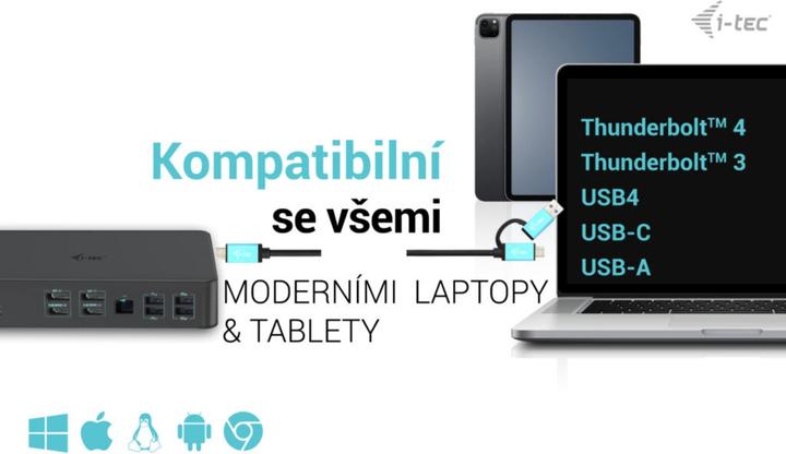 Immagine prodotto i-tec Cadual4kdockpd2 (USB-C, Thunderbolt, 13 porte)