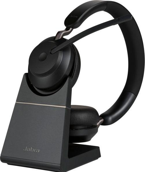 Actual product image Jabra Headset Evolve2 65 Duo UC Black, USB-A, charging cradle (Wireless, USB-A)