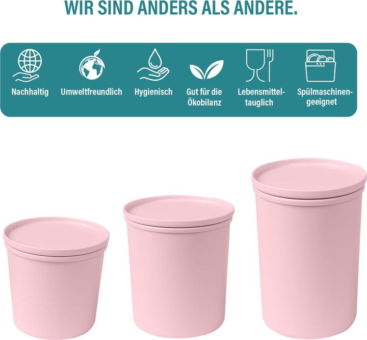 Actual product image Awave Food storage container 1000 ml, with rPET, rosé (1 l)