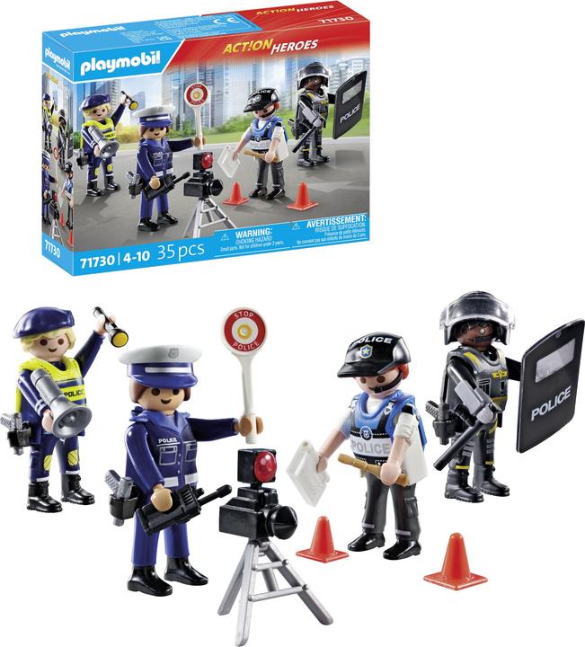 Actual product image Playmobil Police figure set (71730, Playmobil Action Heroes)