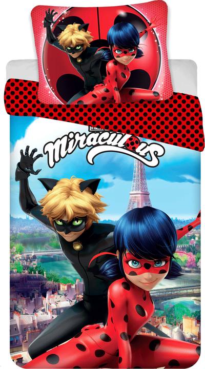 Produktbild Tinisu Miraculous Ladybug Bettwäsche - 140x200 cm weiche Baumwolle Kissen und Decke