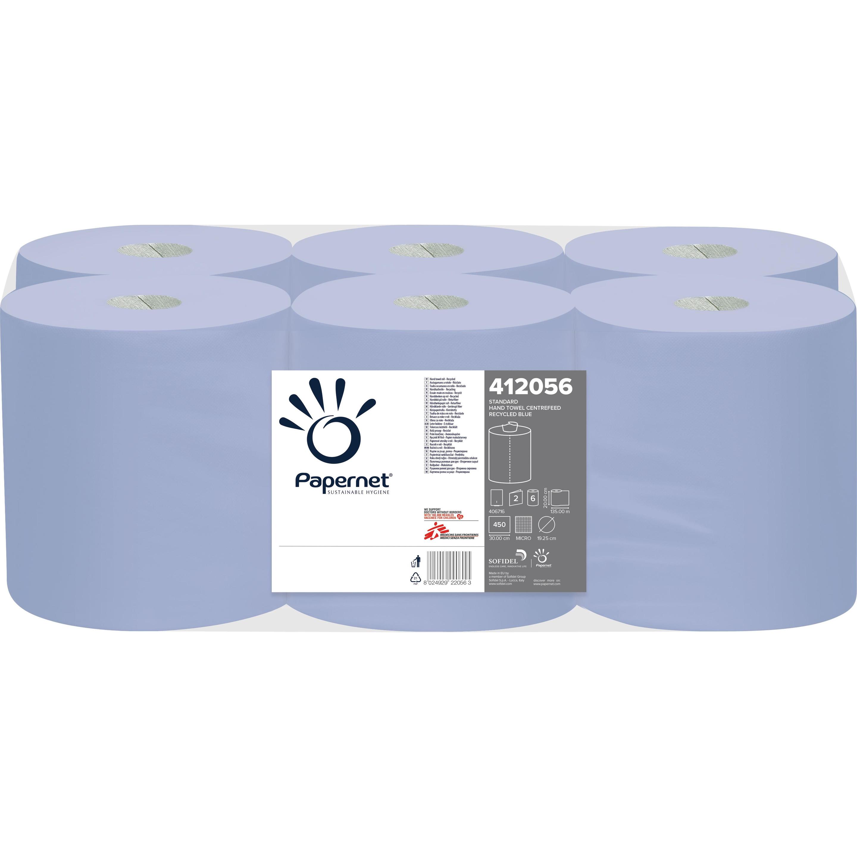 Papernet Standard, Haushaltspapier, Blau