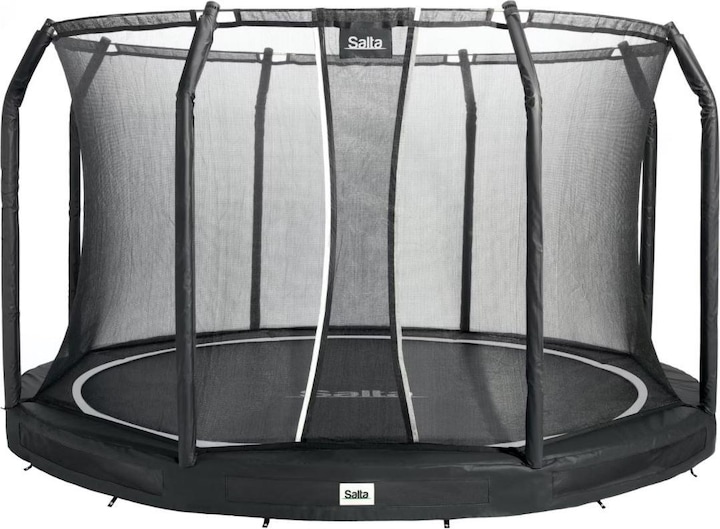 Produktbild Salta Premium Ground - inground trampoline met veiligheidsnet - 251 cm - Zwart (251 cm)