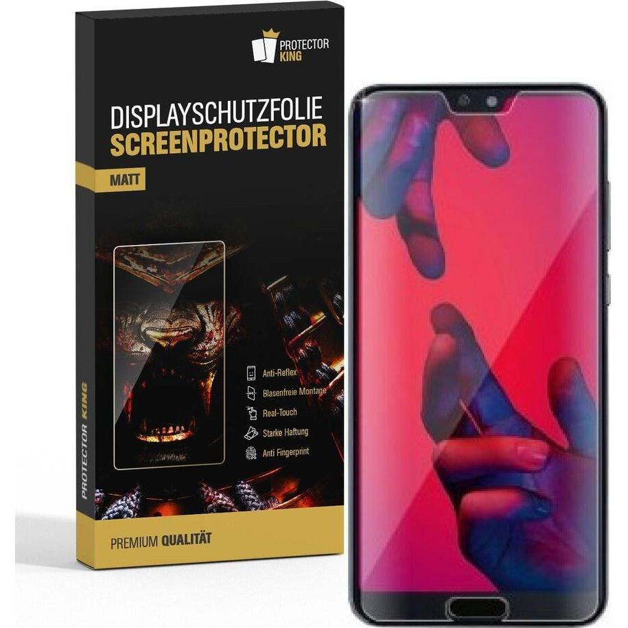 Protectorking 2x Premium Displayschutzfolie Matt Entspiegelt (2 Stück, Huawei P20 Pro), Smartphone Schutzfolie