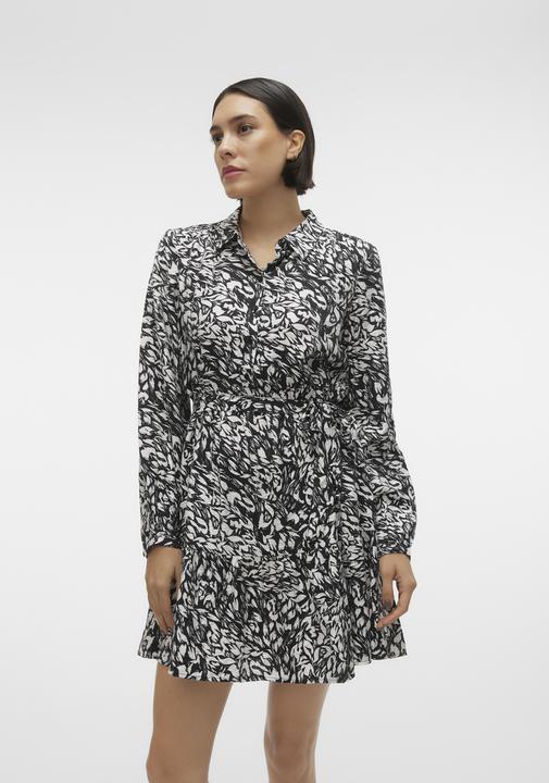 Produktbild Vero Moda Normal geschnitten Hemdkragen Nicht verstellbare Bündchen Weite Ärmel Kurzes Kleid Kleid (M)